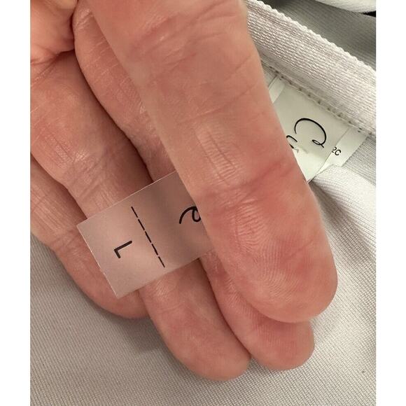 Cup She Swimsuit Womens Large Strapless Black White Striped One-piece Monokini - Picture 5 of 7